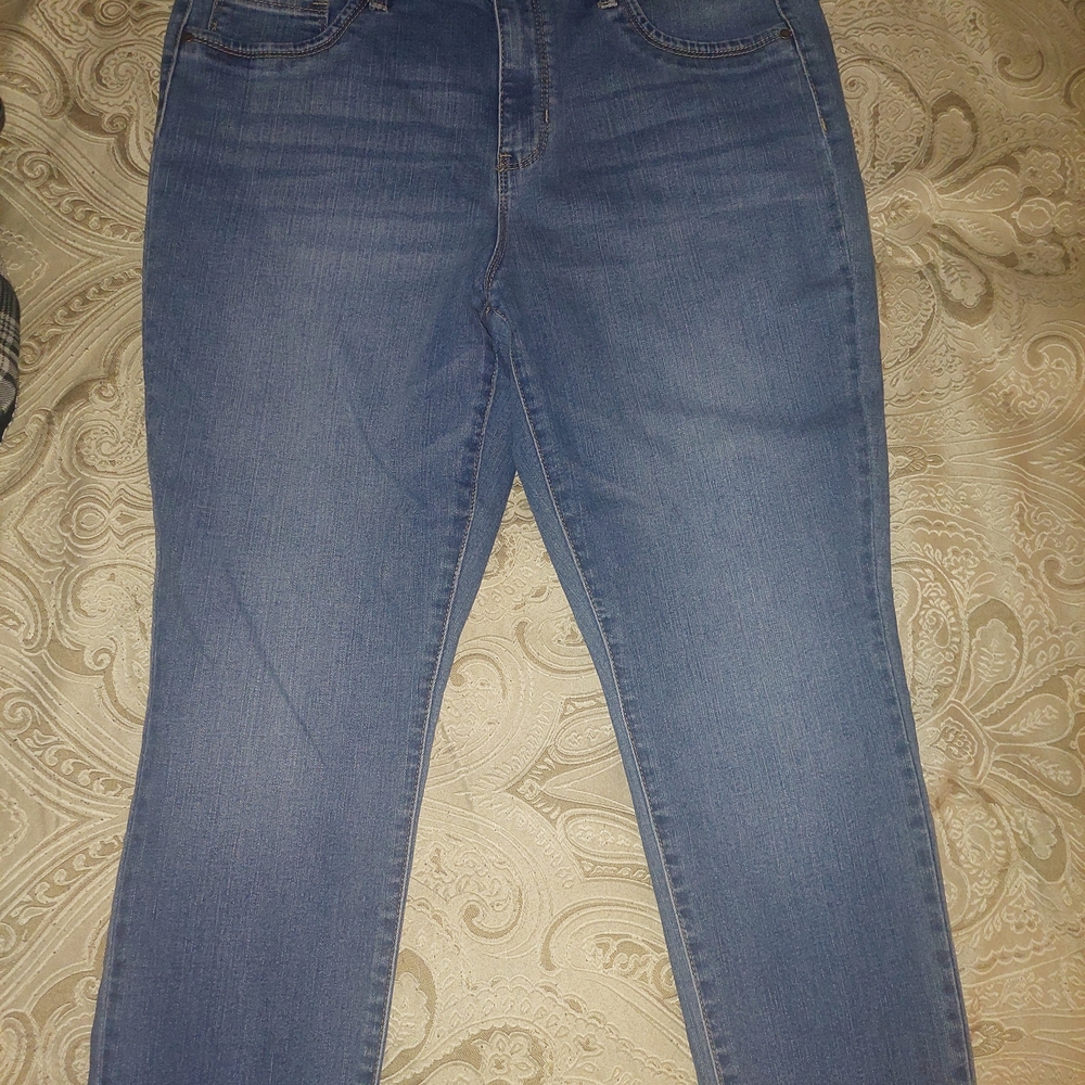 d. jeans Blue Ankle Cropped Jeans with Classic Fade